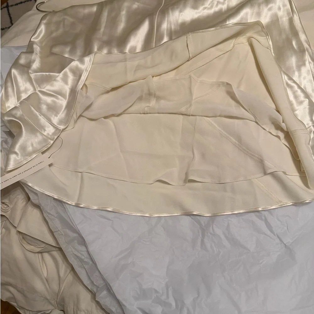 NWT Reformation Ronda Silk Dress in Ivory - Picture 10 of 10